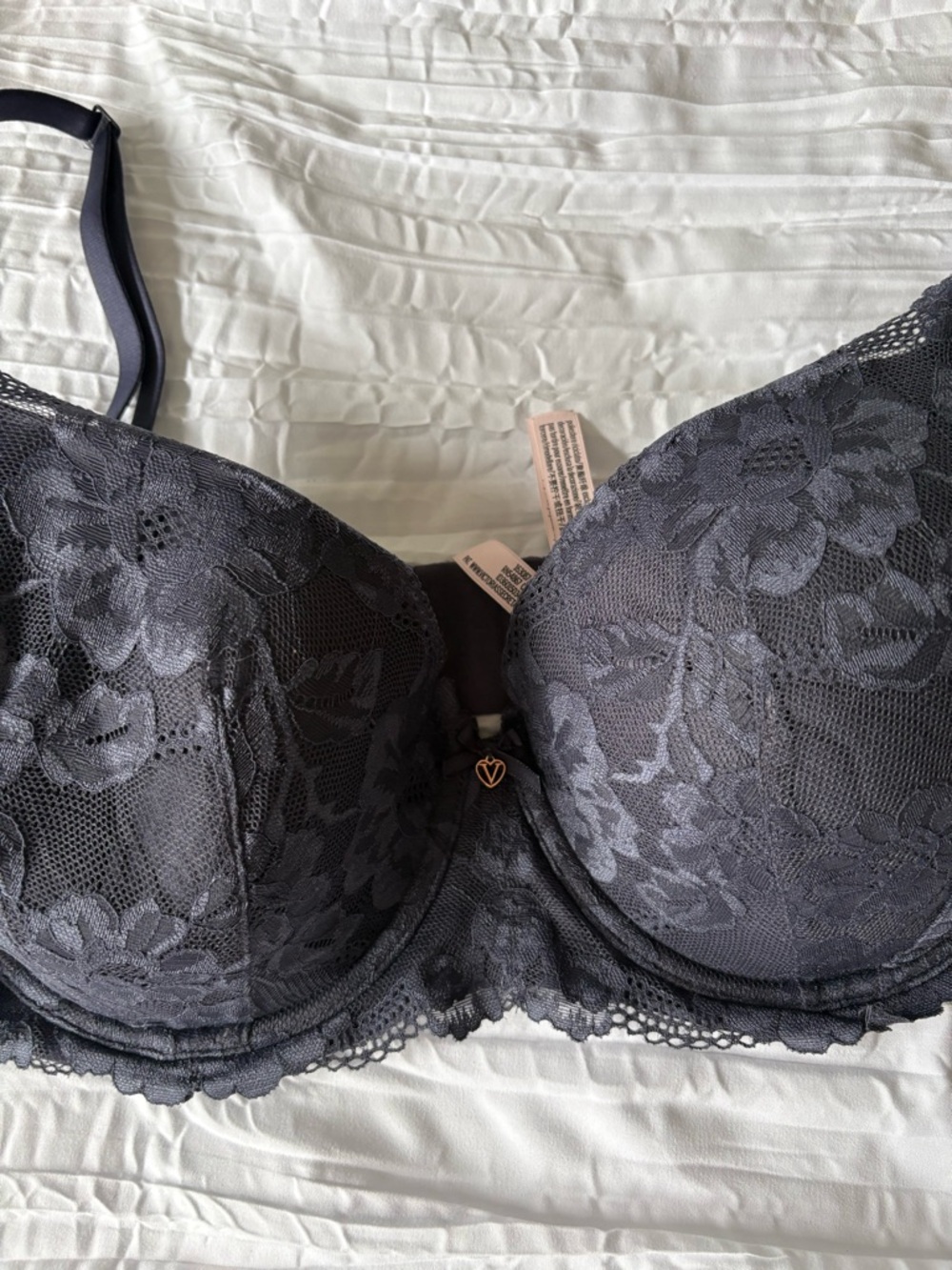 Victoria's Secret Deep blue Lace Underwire Bra